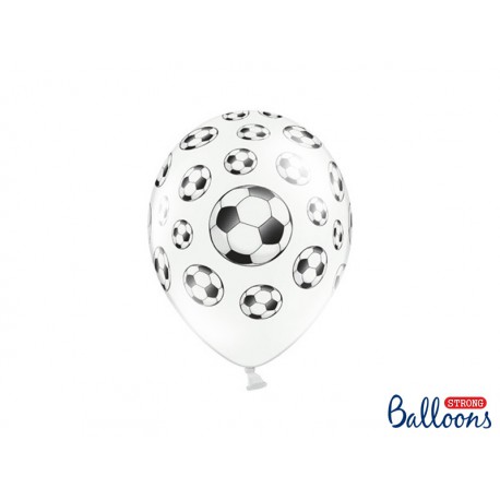 Globos impresos balón de Futbol (blanco / negro)