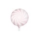 Globo foil candy de 45 cm blaco/rosa claro