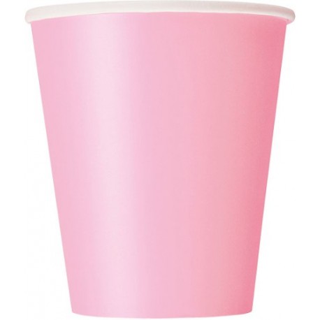 Vasos de color rosa claro
