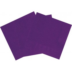 Servilletas de color violeta oscuro