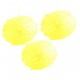 Pompones de color amarillo